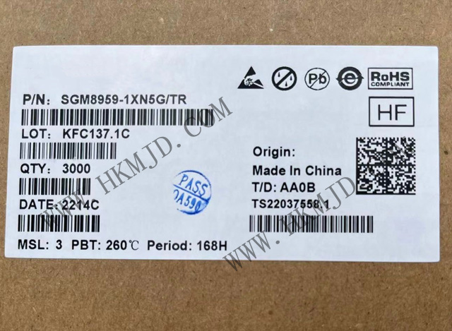 出售SGM8959-1XN5G 單 SGM8959-1 低VOS、低噪聲、高精度零漂移運(yùn)算放大器