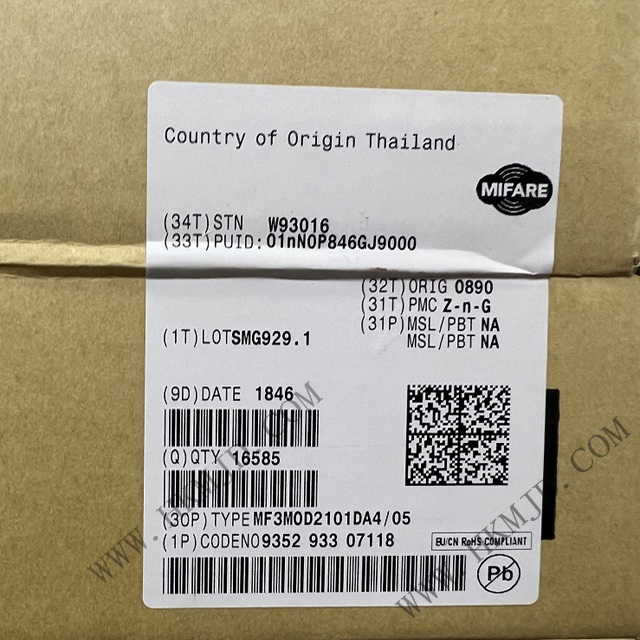出售NXP射頻IC MF3MOD2101DA4/05 RFID 應(yīng)答器 IC 13.56MHz ISO 14443，MIFARE UART MOA4