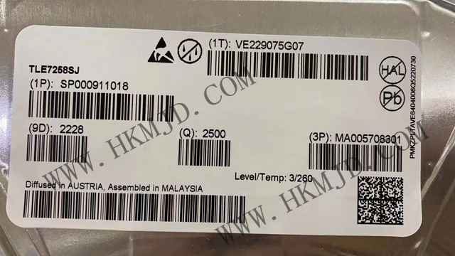 供應英飛凌 TLE7258SJ 20kbps 單線 LIN 收發(fā)器 IC