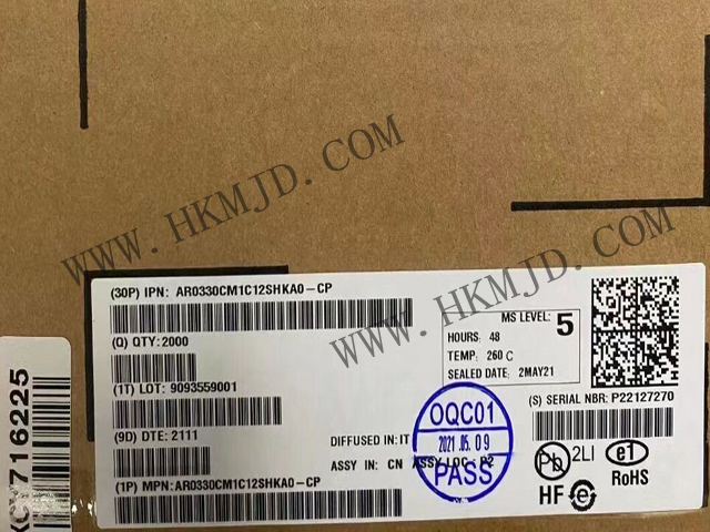 【分銷onsemi】AR0330CM1C12SHKA0-CP CMOS 圖像傳感器，300 萬像素，1/3 英寸