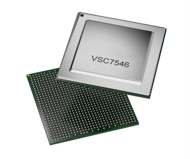 VSC7546-V/5CC（SparX-5-64）以太網(wǎng)交換機(jī)芯片支持高達(dá) 64 Gbps 的帶寬