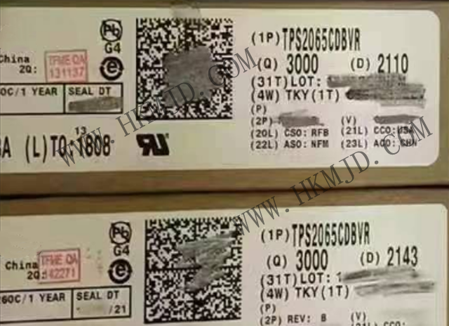 明佳達(dá)電子 —— 供應(yīng) [TI] TPS2065CDBVR 電源開關(guān) IC - 限流，配電開關(guān)