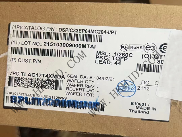 用于電機(jī)控制、數(shù)字電源和檢測的 DSPIC33EP64MC204-I/PT 16位 DSC