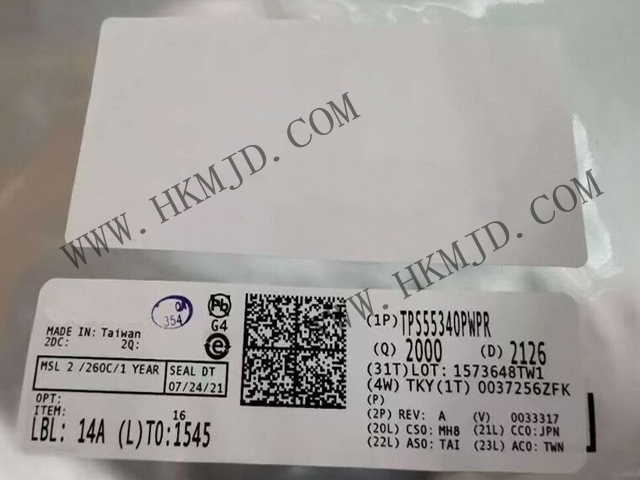 【德州儀器】具有5A、40V  TPS55340PWPR 集成式電源開關(guān)的單片非同步開關(guān)穩(wěn)壓器