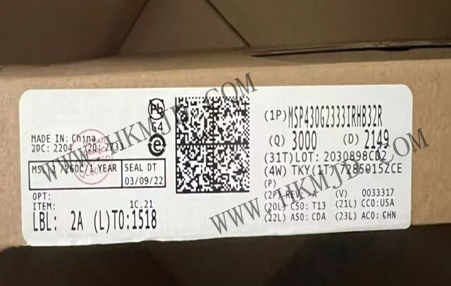 明佳達(dá)電子——【出售】MSP430G2333IRHB32R (TI) 16MHz，16位混合信號(hào)微控制器